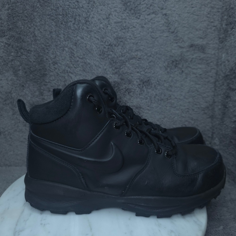Nike Manoa Boots Mens 8.5 Black HF7095-001 Mid Top Hiking Work Shoe